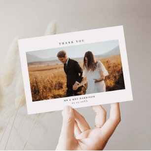 Cartões de agradecimentos de Foto de Casamento Min