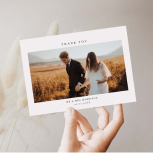 Cartões de agradecimentos de Foto de Casamento Min