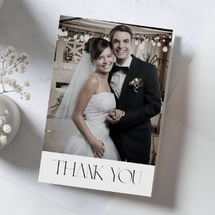 Cartões de agradecimentos de Foto de Casamento Min