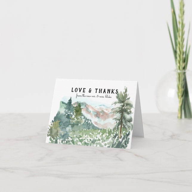 Cartões de agradecimentos de Foto de Casamento Rus (Frente)