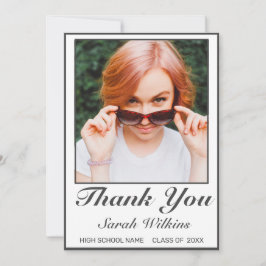 Cartões de agradecimentos de Foto de Graduação Min
