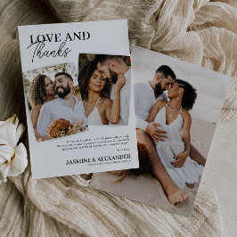 Cartões de agradecimentos de Foto do Casamento 3