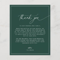 Cartões de agradecimentos de Foto do Casamento Eme
