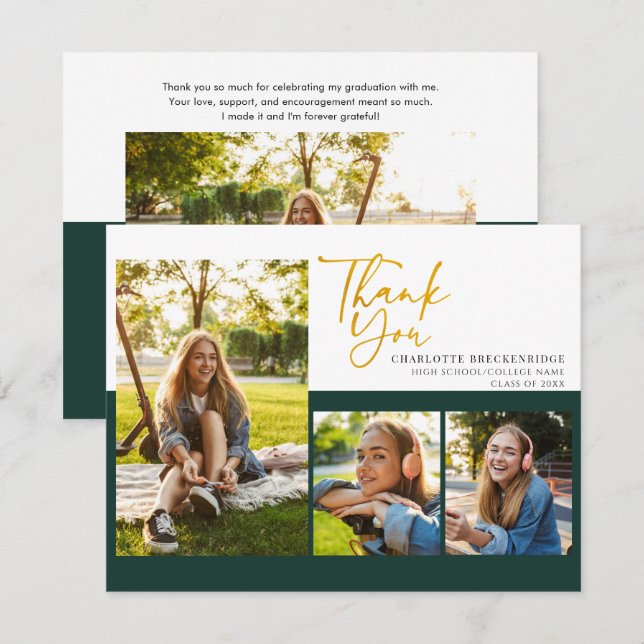 Cartões de agradecimentos de Foto do Partido Gradu (Frente/Verso)