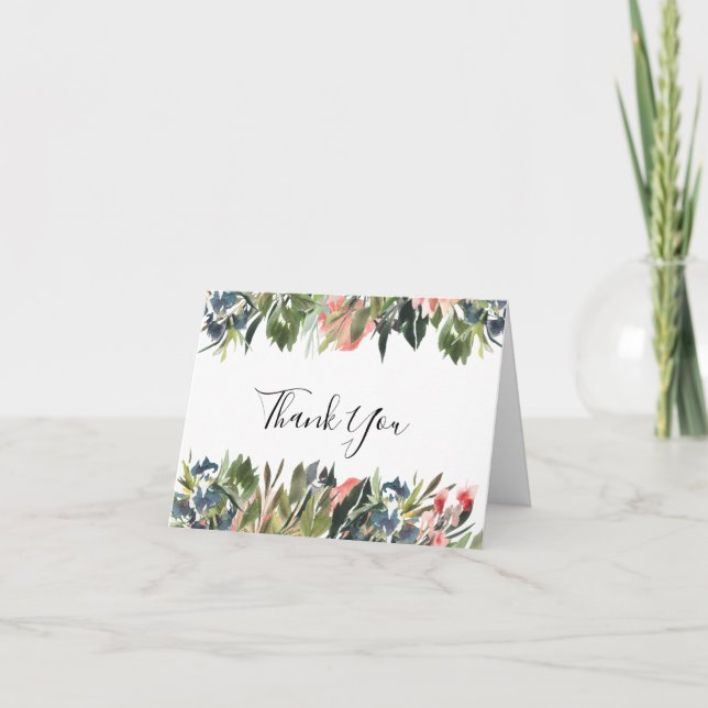 Cartões de agradecimentos de Foto Floral de Casame (Frente)