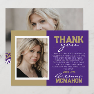 Cartões de agradecimentos de Foto para Graduação 2