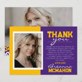 Cartões de agradecimentos de Foto para Graduação 2