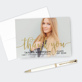 Cartões de agradecimentos de Foto para Graduação d