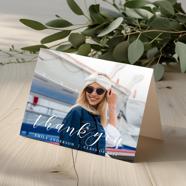 Cartões de agradecimentos de Foto para Graduação d (Criador carregado)