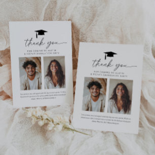 Cartões de agradecimentos de Foto para Graduação e