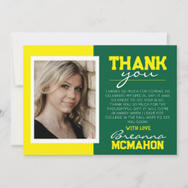 Cartões de agradecimentos de Foto para Graduação V