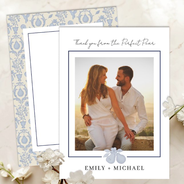 Cartões de agradecimentos de Foto Perfeito Perfeit (Photo Thank You Card)