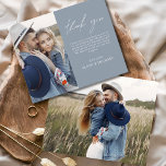 Cartões de agradecimentos de Fotografia de Casamen<br><div class="desc">Elevem a vossa gratidão com as nossas elegantes cartas de agradecimento que incluem a escrita moderna e a vossa fotografia favorita do casamento. Essas cartas oferecem um na moda e design minimalista que complementa perfeitamente qualquer estética de casamento. Personalize-os com uma mensagem sincera de apreço para transmitir seus obrigados aos...</div>