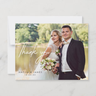 Cartões de agradecimentos de Fotografia de Casamen