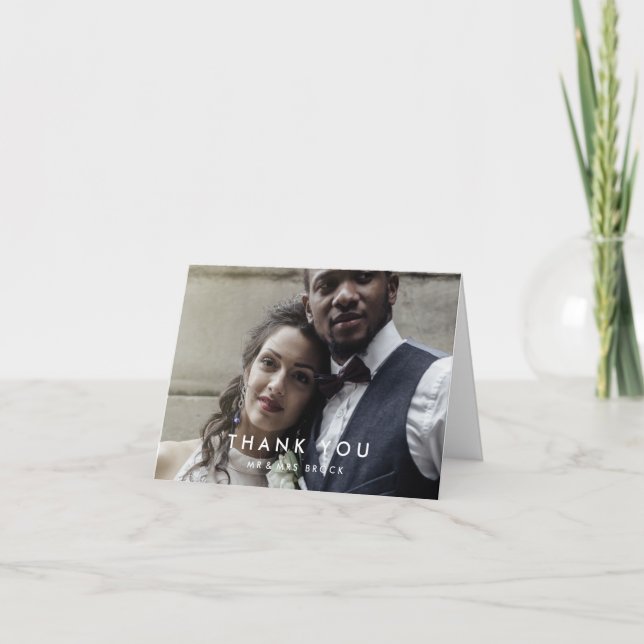 Cartões de agradecimentos de Fotografia de Tipogra (Frente)