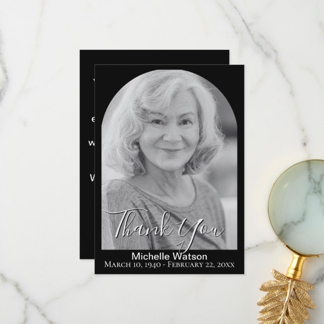 Cartões de agradecimentos de Fotografia do Arch Fu (Frente/Verso In Situ)