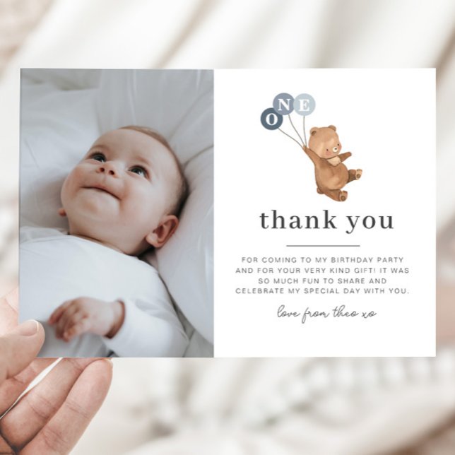 Cartões de agradecimentos de Fotografia do Bear 3  (Criador carregado)