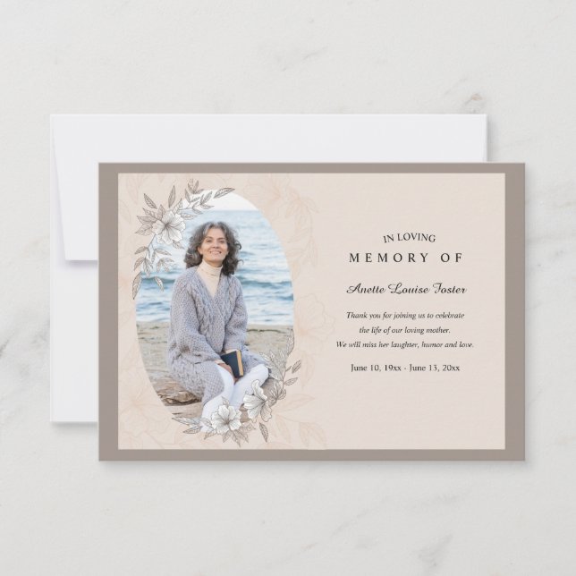 Cartões de agradecimentos de Fotografia do Memoria (Frente)