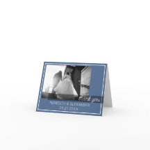 Cartões de agradecimentos de Fotografia Dusty Blue