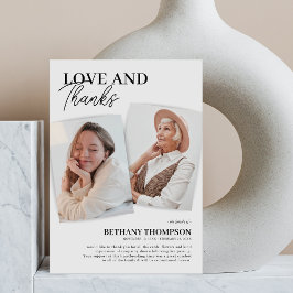 Cartões de agradecimentos de Fotografia Elegante d
