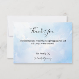 Cartões de agradecimentos de Fotografia Funeral da