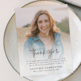 Cartões de agradecimentos de Fotografia Memorial d