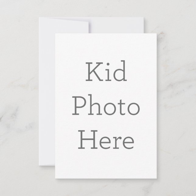 Cartão de agradecimento folha única 8.9 cm x 12.7 cm (Frente)