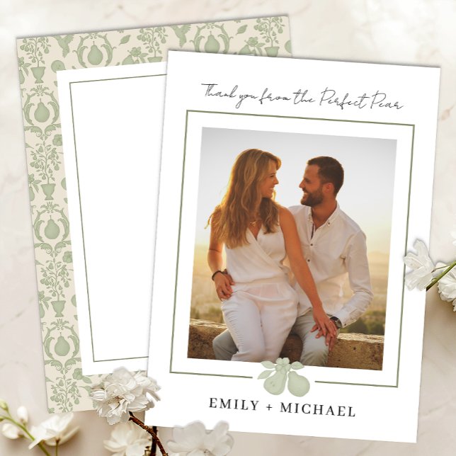 Cartões de agradecimentos de Fotografia Perfeita P (Photo Thank You Card)