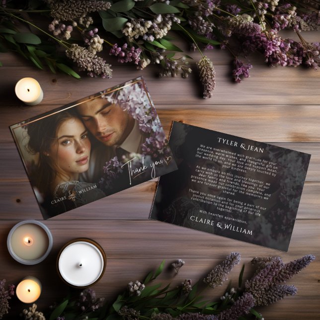 Cartões de agradecimentos de Fotografia Personaliz (Criador carregado)