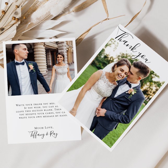 Cartões de agradecimentos de Fotografia Simples El (Criador carregado)