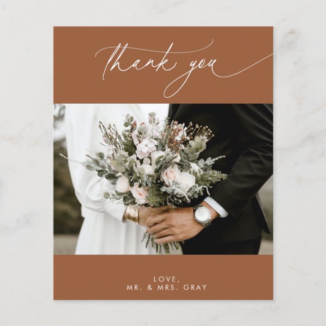 CARTÕES DE AGRADECIMENTOS de Fotografias do Terrac (Frente)