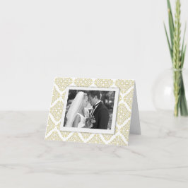 Cartões de agradecimentos de Fotografias Dourado d