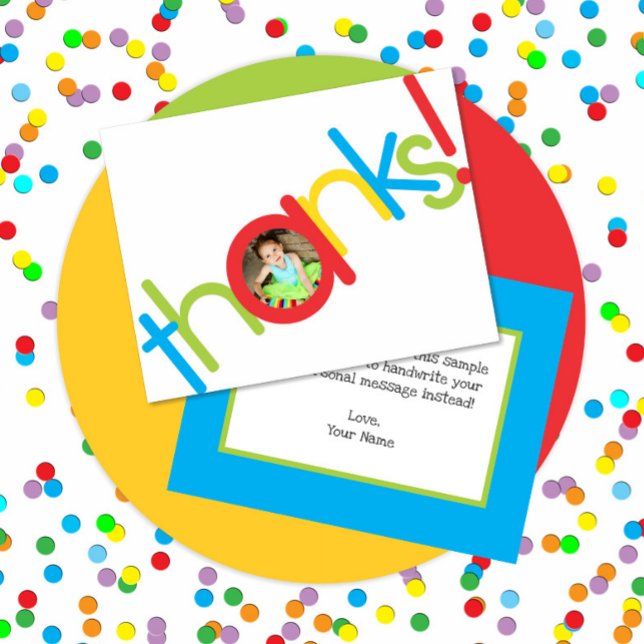 Cartões de agradecimentos de Fotografias para Cria (Criador carregado)