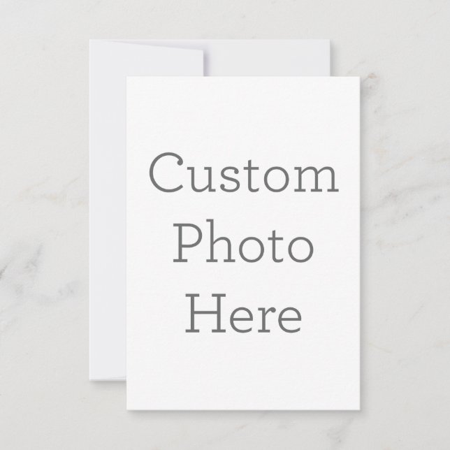 Cartão de agradecimento folha única 8.9 cm x 12.7 cm (Frente)