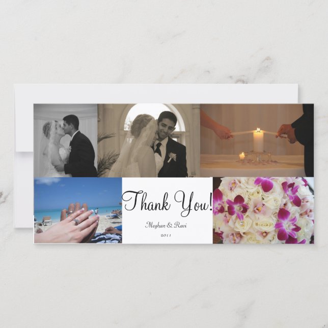 Cartões de agradecimentos de fotos (Frente)