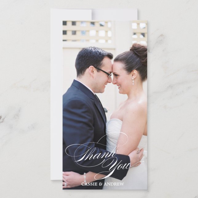 Cartões de agradecimentos de fotos (Frente)