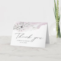 cartões de agradecimentos de fotos com estêncil rú