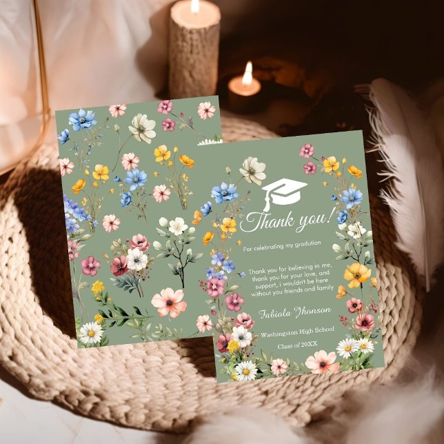 Cartões de agradecimentos de fotos da formatura Bo (Criador carregado)