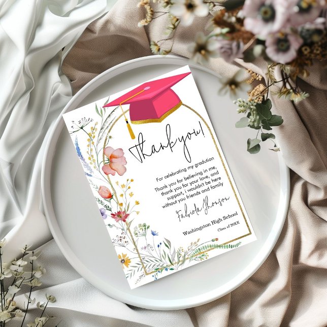 Cartões de agradecimentos de fotos da formatura Bo (Criador carregado)