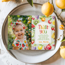 Cartões de agradecimentos de fotos de aniversário 