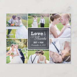 Cartões de agradecimentos de Fotos de Casamento de