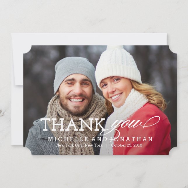 Cartões de agradecimentos De Fotos De Eterno (Frente)