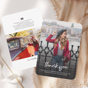 Cartões de agradecimentos de Fotos de Formando par