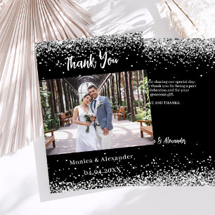 Cartões de agradecimentos de fotos do casamento pr