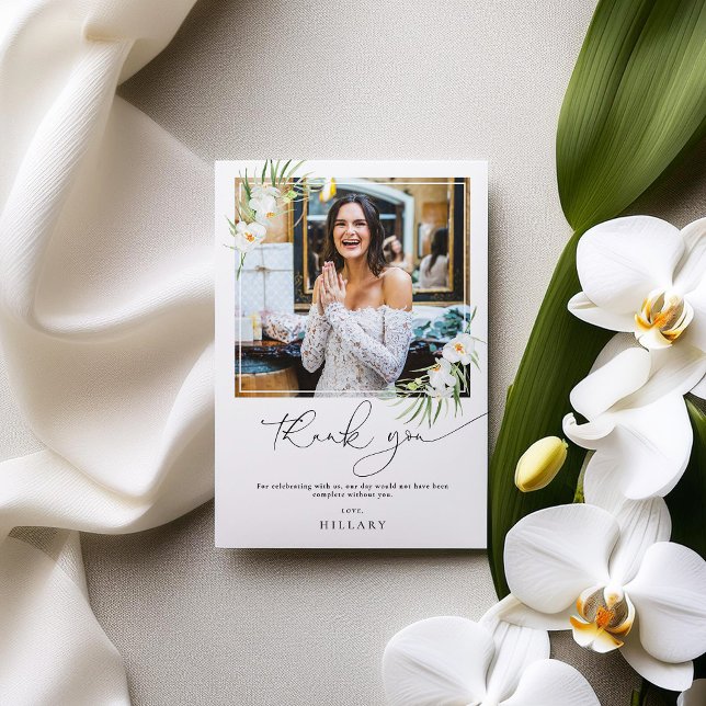 Cartões de agradecimentos de fotos do chá de panel (Criador carregado)