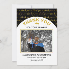 Cartões de agradecimentos de fotos do Formando Dou