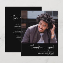 CARTÕES DE AGRADECIMENTOS de Fotos Minimalista de 