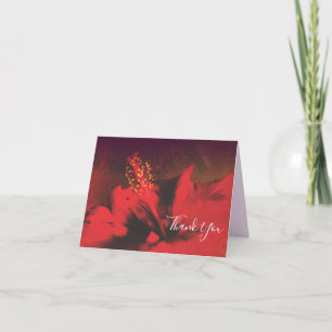 cartões de agradecimentos de funeral hibiscus