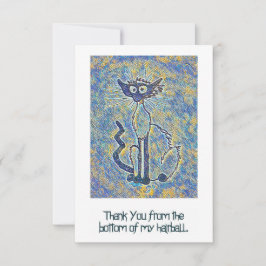 Cartões de agradecimentos de Gato Frazzado