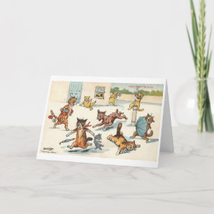 Cartões de agradecimentos de Gato Louis Wain